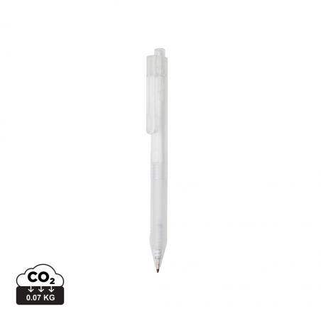 X9 frosted pen met siliconen grip