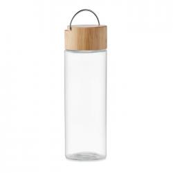 Glazen fles 500ml bamboe...