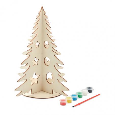 Diy houten kerstboom Tree and paint