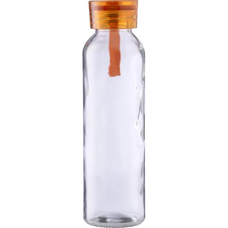 Drinkfles | Glas | Gekleurde dop | 500 ml