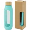 Tidan fles van 600 ml in borosilicaatglas met siliconen grip 