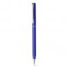 BLAUW Aluminium balpen met clip en draaimechanisme Lesley metallic