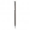 GUN METAL Aluminium balpen met clip en draaimechanisme Lesley metallic
