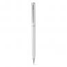 VERCHROOMD Aluminium balpen met clip en draaimechanisme Lesley metallic