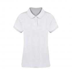 Dames wit polo shirt Koupan