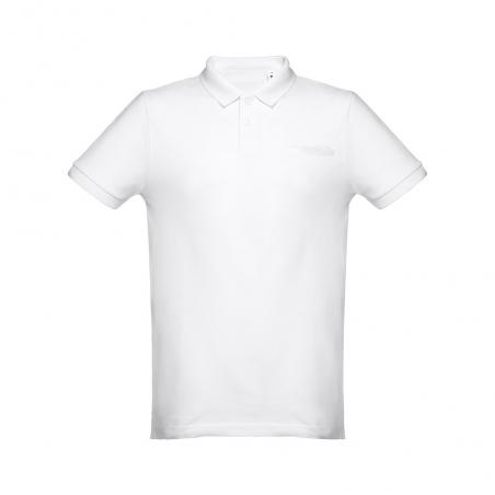 Polo tshirt voor mannen. Wit Thc dhaka wh
