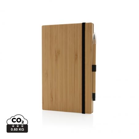 Bamboe notitieboek en infinity potlood set