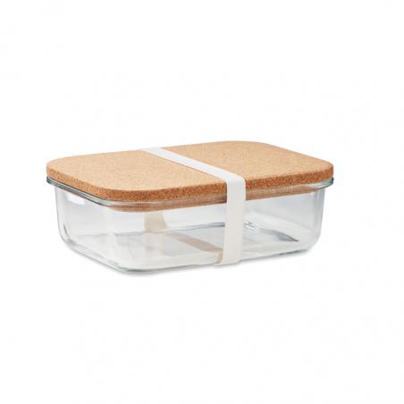 Glazen lunchbox kurken deksel Canoa