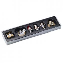 Set van 6 kerstdecoraties...
