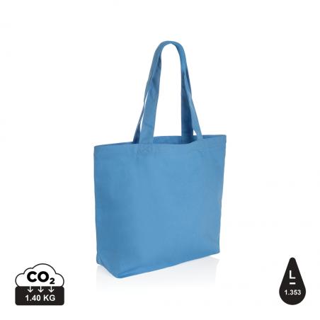 Impact Aware™ recycled canvas shopper met vakje 240gsm