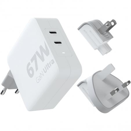 Xtorm xvc2067 gan ultra reislader van 67 W met USB-C PD kabel 100 W 