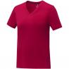 Somoto dames T-shirt met V-hals en korte mouwen 