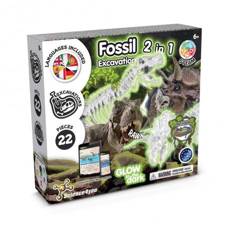 Educatief spel voor kinderen in 1 fossil excavation kit i