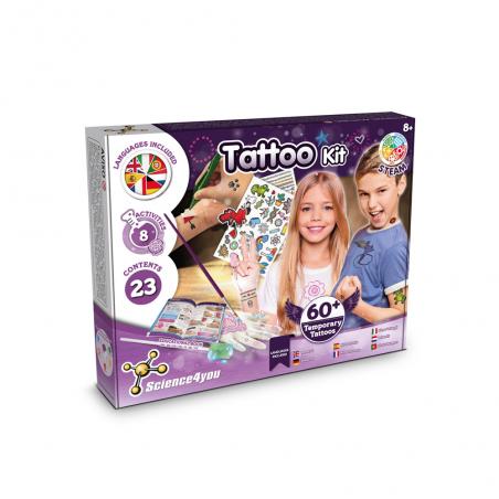 Educatief spel geleverd met een kraftpapieren cadeauzakje 100 gm² Tattoo factory kit ii