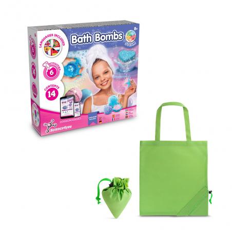 Educatief spel geleverd met een opvouwbaar 190t geschenkzakje Bath bombs kit v