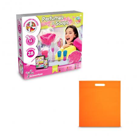 Educatief spel geleverd met een nonwoven cadeauzakje 80 gm² Perfume soap factory kit iv