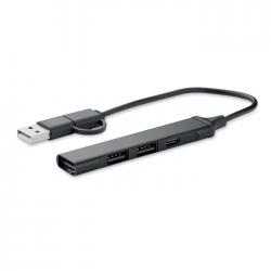 Usb 4-poorts hub 19 cm Current