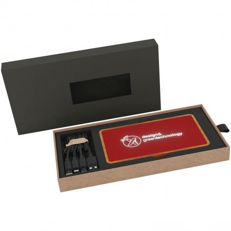 SCX.design p36 5000 mah draadloze powerbank met oplichtend logo
