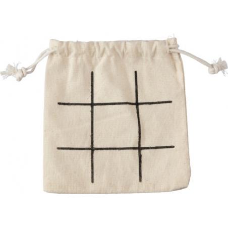 Natuurlijk houten tic-tac-toe spel Waltraud