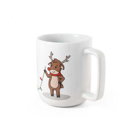 Mok met kerstopdruk 330 ml Reindeer