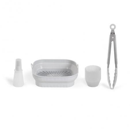 Set van 4 accessoires voor heteluchtfriteuse MEN428.