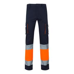 Tweekleurige stretchbroek...