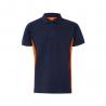 Tweekleurige piqué polo 180gm² korte mouw van katoen 60% en polyester 40% Vl supay