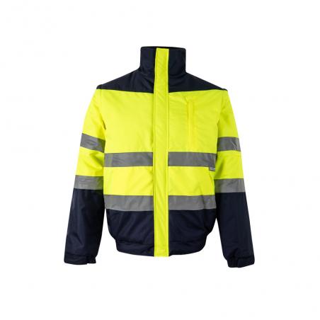 Tweekleurig gewatteerd jack 180gm² van polyester 100% met pucoating Vl jupiter