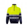 Tweekleurig sweatshirt 300gm² van polyester fleece 100% Vl thor