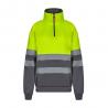 Tweekleurig sweatshirt 300gm² van polyester fleece 100% Vl thor