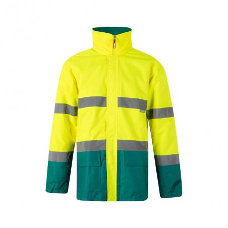 Tweekleurige parka 190gm² van polyester 100% met pucoating Vl themis large