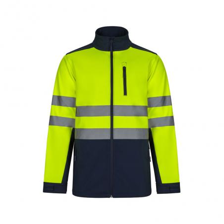 Tweekleurig softshell jack 280gm² van polyester 96% en elastaan 4% Vl hestia