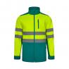 Tweekleurig softshell jack 280gm² van polyester 96% en elastaan 4% Vl hestia