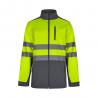 Tweekleurig softshell jack 280gm² van polyester 96% en elastaan 4% Vl hestia