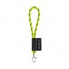 Set lanyard nautic short ø 5 mm met 9 mm karabijnhaak 
