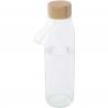 Porto 500 ml glazen waterfles met siliconen handgreep en bamboe deksel 