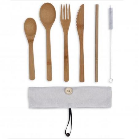 Bestek set van bamboe MES134C