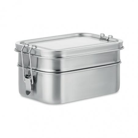Rvs lunchbox 1200ml Double chan