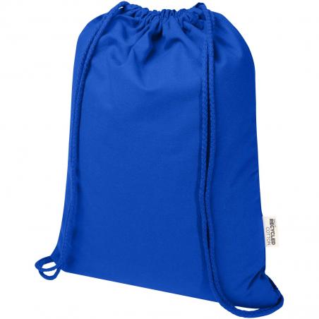 Oregon blend 140 g/m² GRS gerecyclede tas met trekkoord 5 l 