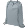 Oregon blend 140 g/m² GRS gerecyclede tas met trekkoord 5 l 
