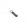 Rechthoekige sleutelhanger van metaal en gerecycled huisdier 30% gerecycled Raven