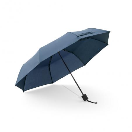 paraplu van gerecycled polyester 100% rpet pongee 190t opvouwbaar in 3 delen Aiden
