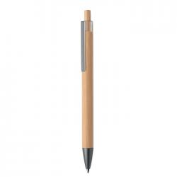 Bamboe balpen met drukknop...