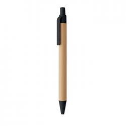 Bamboe balpen met drukknop...