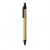 Bamboe balpen met drukknop Itea colour