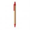 Bamboe balpen met drukknop Itea colour