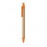 Bamboe balpen met drukknop Itea colour