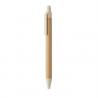Bamboe balpen met drukknop Itea colour