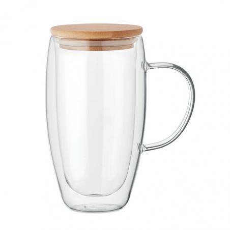 Dubbelwandige glazen mok 450ml Existing name