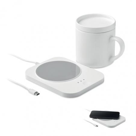Draadl mokwarmer & oplader set Siroter